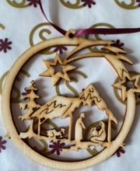 Nativity with shooting star