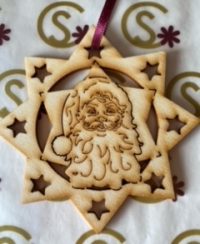 Father Christmas in an 8 point star